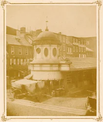 Terminus du marché, rue Market à Front, 1859